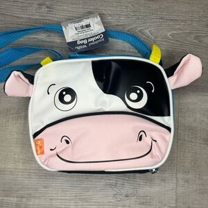 Lunchbox kids cute cow face lunch bag toddlers baby cooler